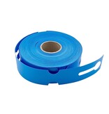 Blanco sleufetiketten voor E2 kratten 260x50mm voor thermal transferprinters op rol blauw – per 500 etiketten