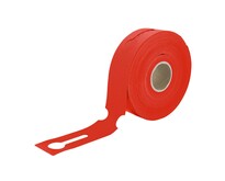 Rode sleufetiketten voor E2 kratten 260 x 50 mm op rol voor Thermo Transfer Printers of om op te schrijven - per 500 etiketten