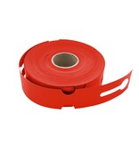 Rode sleufetiketten voor E2 kratten 260 x 50 mm op rol voor Thermo Transfer Printers of om op te schrijven - per 500 etiketten
