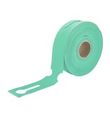 CombiCraft Blanco sleufetiketten voor E2 kratten 260x50mm voor thermal transferprinters op rol groen – per 500 etiketten