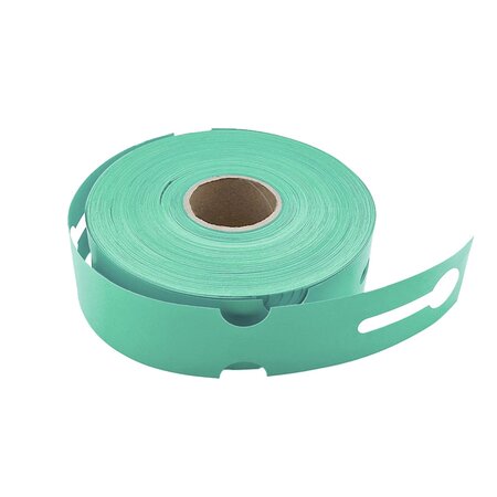 Blanco sleufetiketten voor E2 kratten 260x50mm voor thermal transferprinters op rol groen – per 500 etiketten