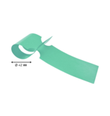 Blanco sleufetiketten voor E2 kratten 260x50mm voor thermal transferprinters op rol groen – per 500 etiketten