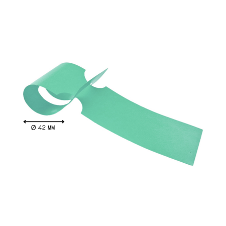 Blanco sleufetiketten voor E2 kratten 260x50mm voor thermal transferprinters op rol groen – per 500 etiketten