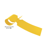 CombiCraft Blanco sleufetiketten voor E2 kratten 260x50mm voor thermal transferprinters op rol geel – per 500 etiketten