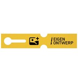 Sleufetiketten voor E2 kratten met jouw eigen ontwerp 260x50mm - per 100 etiketten
