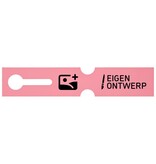 Sleufetiketten voor E2 kratten met jouw eigen ontwerp 260x50mm - per 100 etiketten
