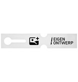 Sleufetiketten voor E2 kratten met jouw eigen ontwerp 260x50mm - per 100 etiketten