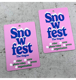 Event badge met eigen logo van PET 105x148,5mm