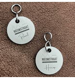 CombiCraft Aluminium sleutellabel met eigen logo zilverkleurig  - per stuk