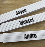 CombiCraft Houten duimstok 2 meter met naam - per stuk