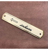 CombiCraft Traditioneel retro deurbordje met optioneel jouw gravering