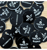 CombiCraft Kunststof sleutellabel met eigen logo - per stuk