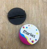 CombiCraft Kunststof naambadge Ø50mm met eigen tekst - per 1 stuk