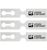 CombiCraft Sleufetiketten giant met jouw eigen ontwerp 381x75mm - per 100 etiketten