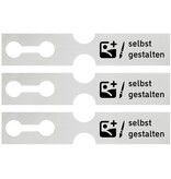 CombiCraft Sleufetiketten giant met jouw eigen ontwerp 381x75mm - per 100 etiketten