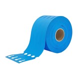 Blauwe blanco sleufetiketten of plantenlabels 250x25mm voor thermo transferprinters op rol - 1500 stuks