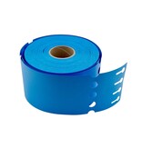 Blauwe blanco sleufetiketten of plantenlabels 250x25mm voor thermo transferprinters op rol - 1500 stuks