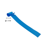 CombiCraft Blauwe blanco sleufetiketten of plantenlabels 250x25mm voor thermo transferprinters op rol - 1500 stuks