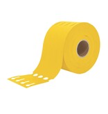Blanco sleufetiketten 250x25mm voor thermal transferprinters op rol geel - per 1500 etiketten