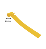 CombiCraft Blanco sleufetiketten 250x25mm voor thermal transferprinters op rol geel - per 1500 etiketten