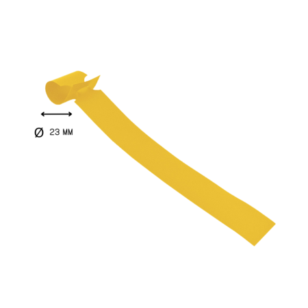 CombiCraft Blanco sleufetiketten 250x25mm voor thermal transferprinters op rol geel - per 1500 etiketten