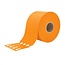 Blanco sleufetiketten 250x25mm voor thermal transferprinters op rol oranje - per 1500 etiketten
