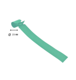 CombiCraft Blanco sleufetiketten 250x25mm voor thermal transferprinters op rol mintgroen - per 1500 etiketten