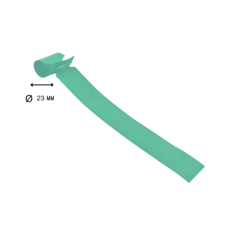 CombiCraft Blanco sleufetiketten 250x25mm voor thermal transferprinters op rol mintgroen - per 1500 etiketten