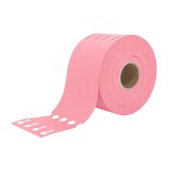 CombiCraft Blanco sleufetiketten 250x25mm voor thermal transferprinters op rol roze - per 1500 etiketten