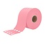 Blanco sleufetiketten 250x25mm voor thermal transferprinters op rol roze - per 1500 etiketten
