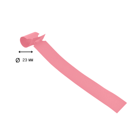 Blanco sleufetiketten 250x25mm voor thermal transferprinters op rol roze - per 1500 etiketten