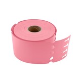 CombiCraft Blanco sleufetiketten 250x25mm voor thermal transferprinters op rol roze - per 1500 etiketten