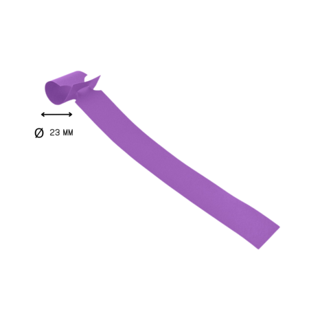 CombiCraft Blanco sleufetiketten 250x25mm voor thermal transferprinters op rol paars - per 1500 etiketten