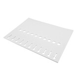 CombiCraft Blanco sleufetiketten 210x25mm voor laserprinters wit - per 198 etiketten