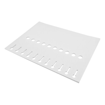 Blanco sleufetiketten 210x25mm voor laserprinters wit - per 198 etiketten