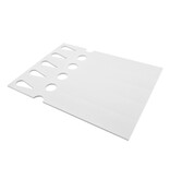 Blanco sleufetiketten 250x38mm voor laserprinters wit - per 200 etiketten