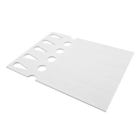 Blanco sleufetiketten 250x38mm voor laserprinters wit - per 200 etiketten