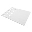 Blanco sleufetiketten 250x38mm voor laserprinters wit - per 200 etiketten