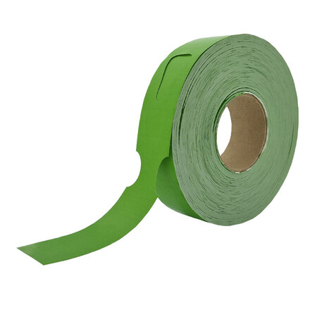 Blanco sleufetiketten 297x48mm met metaaldetectie op rol - per 500 etiketten