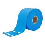 Blanco sleufetiketten 160x17mm voor thermal transferprinters op rol blauw - per 4000 etiketten