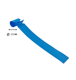 Blanco sleufetiketten 160x17mm voor thermal transferprinters op rol blauw - per 4000 etiketten