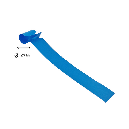 CombiCraft Blanco sleufetiketten 160x17mm voor thermal transferprinters op rol blauw - per 4000 etiketten