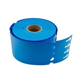 Blanco sleufetiketten 160x17mm voor thermal transferprinters op rol blauw - per 4000 etiketten