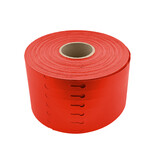 CombiCraft Blanco sleufetiketten 160x17mm voor thermal transferprinters op rol rood - per 4000 etiketten