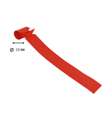 CombiCraft Blanco sleufetiketten 160x17mm voor thermal transferprinters op rol rood - per 4000 etiketten