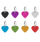 CombiCraft Hondenpenning hartje klein 21x21mm met naam en tekst - per stuk