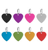 CombiCraft Hondenpenning hartje middel 29x29mm met naam en tekst - per stuk
