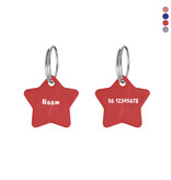 CombiCraft Hondenpenning ster 27x27mm met naam en tekst – per stuk