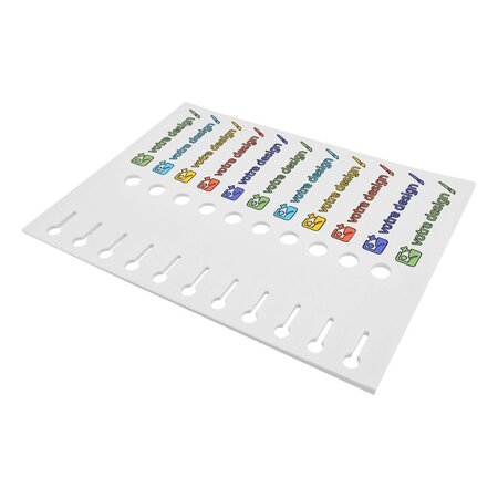 Sleufetiketten met eigen ontwerp 210x25mm - per 198 etiketten