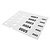 Sleufetiketten 250x38mm genummerd